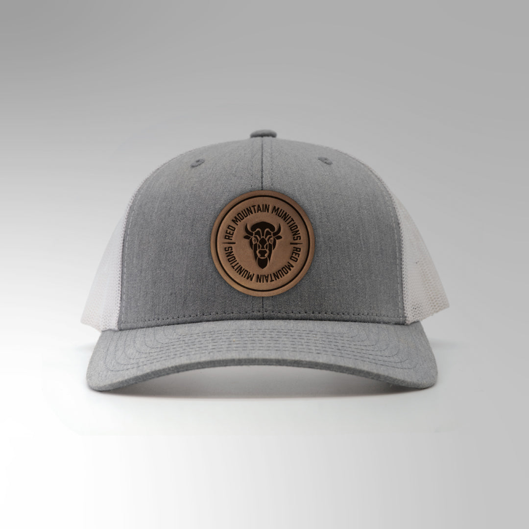 Grey & White Mesh Trucker Hat