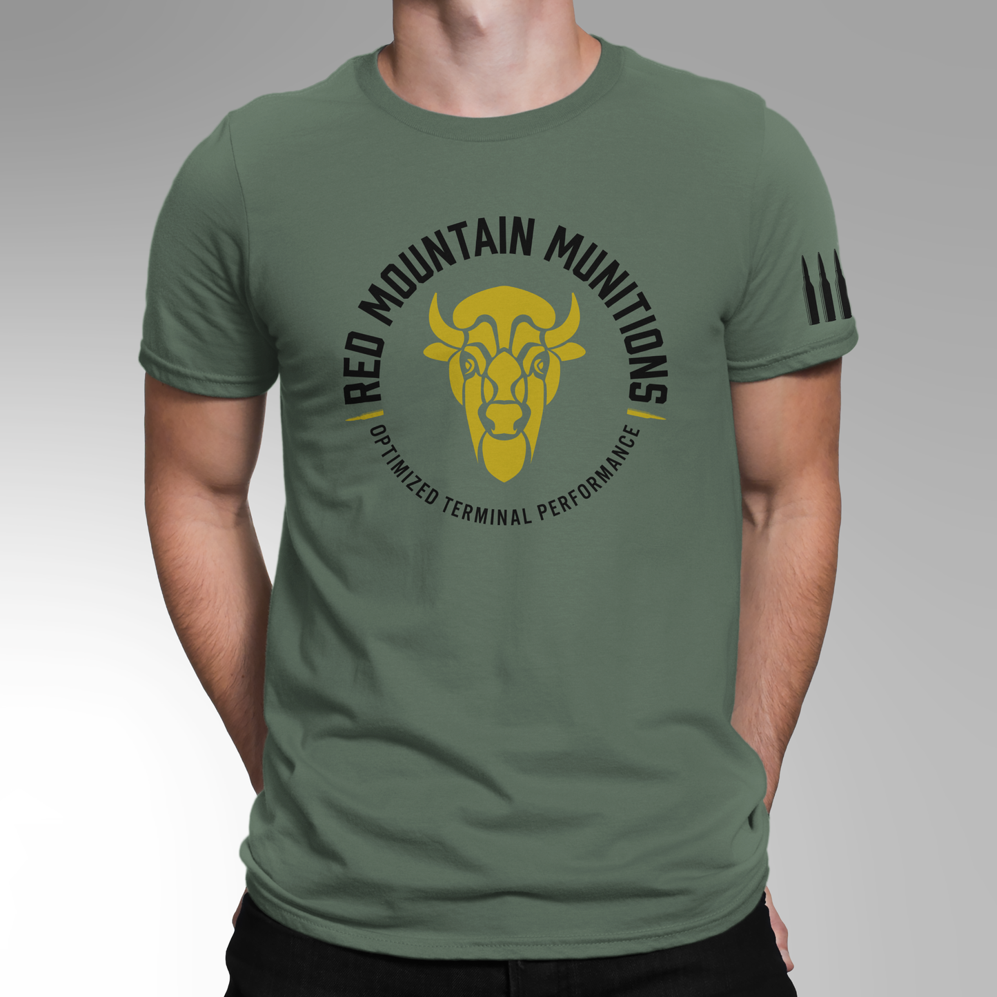 Classic Red Mountain Unisex Crewneck T-shirt