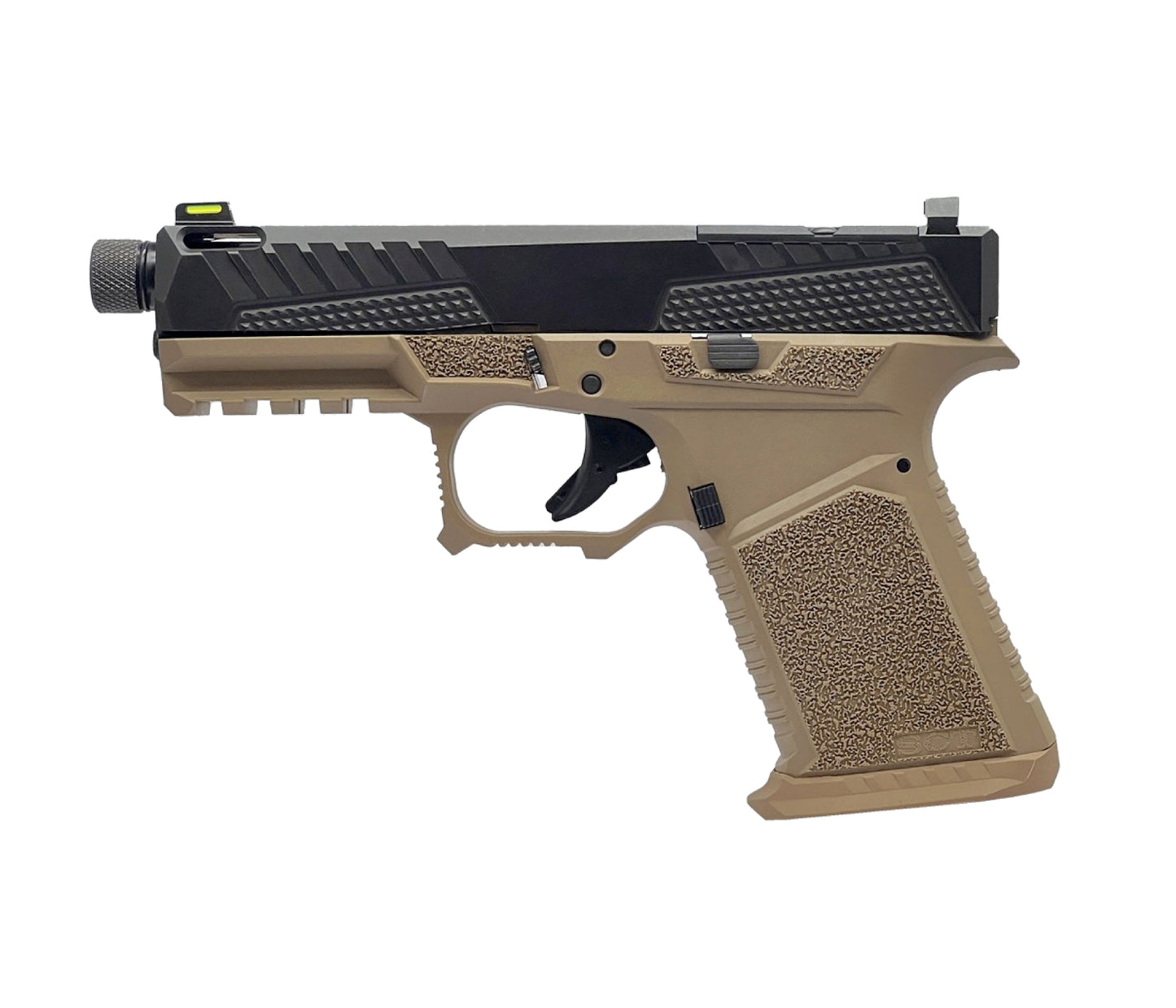 The Coyote 9mm | FDE & Black Vented Slide