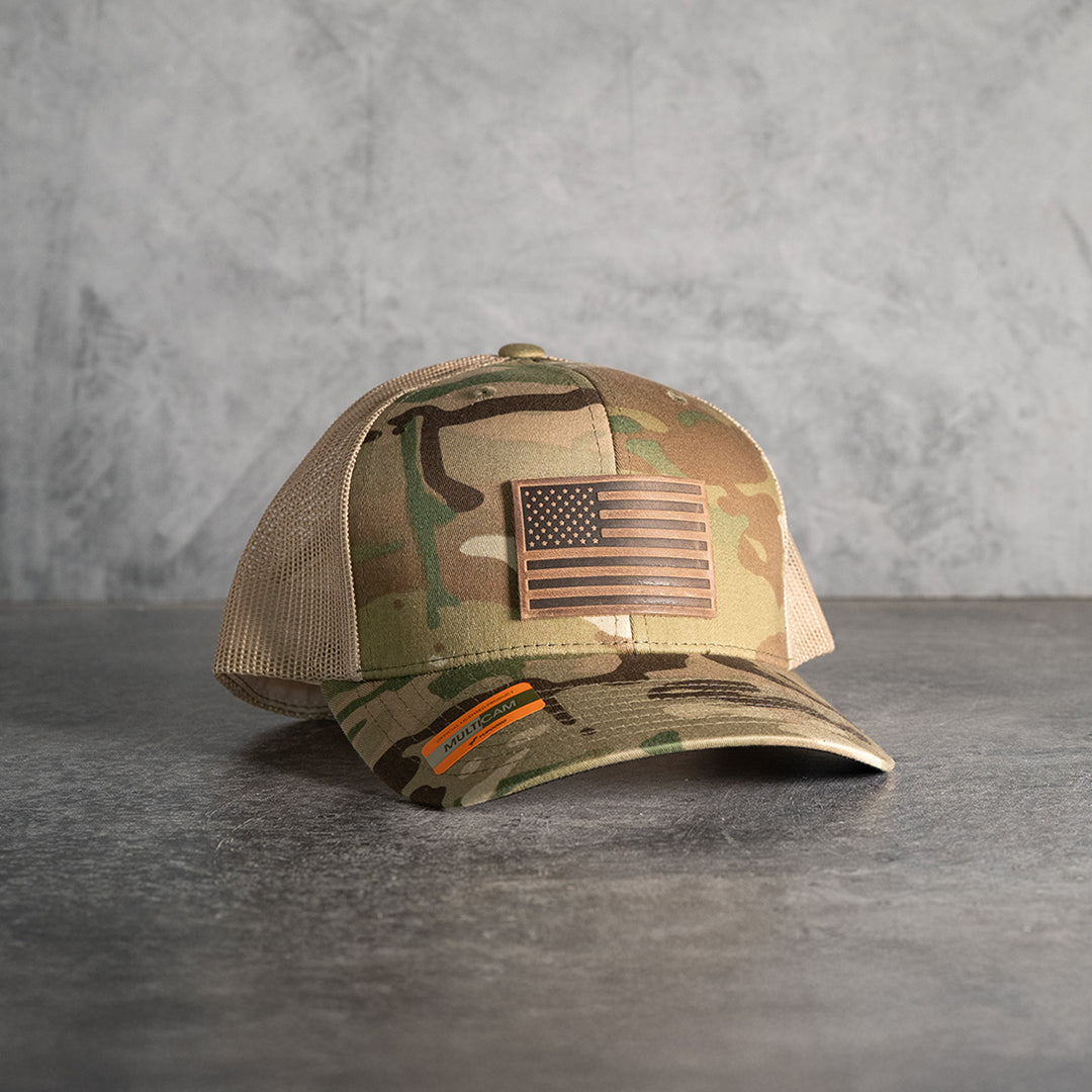 Multicam Mesh 6-Panel Flag Hat